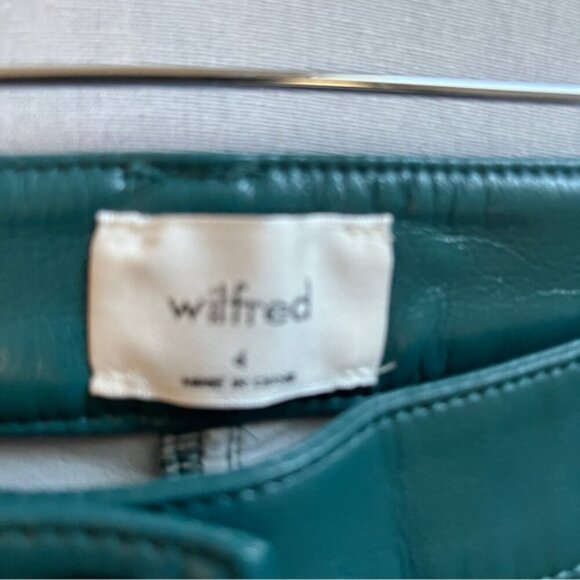 Wilfred Aritzia Melina vegan leather pants Sz 4 - Picture 7 of 13